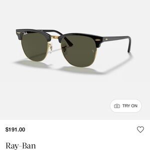 Ray-Ban Classic Black and Gold Sunglasses